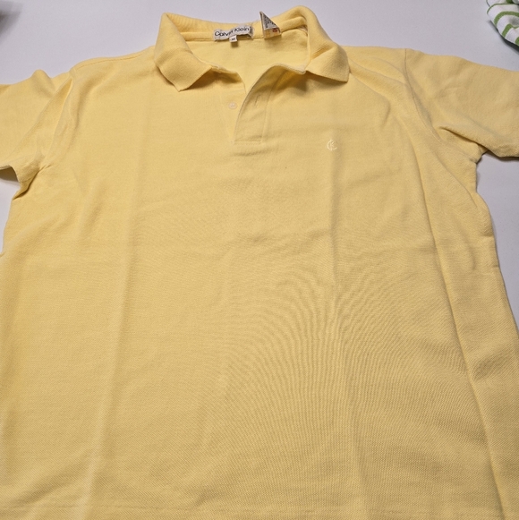 Calvin Klein Med Light Yellow Short-Sleeve Polo - Picture 2 of 5